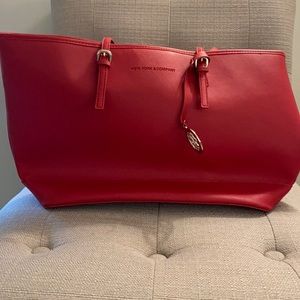 New York and Company red satchel bag